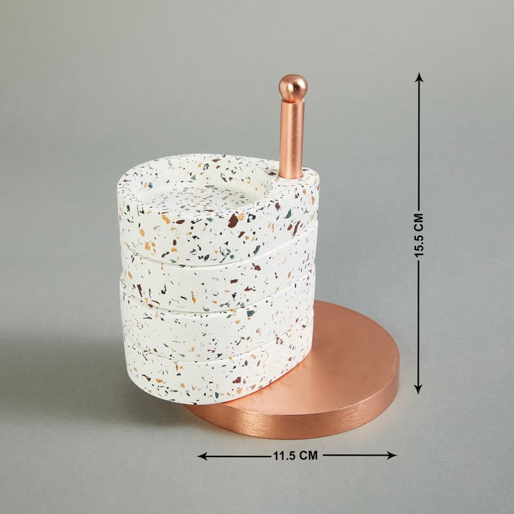 Splendid Terra Roza Ceramic Desk Organizer