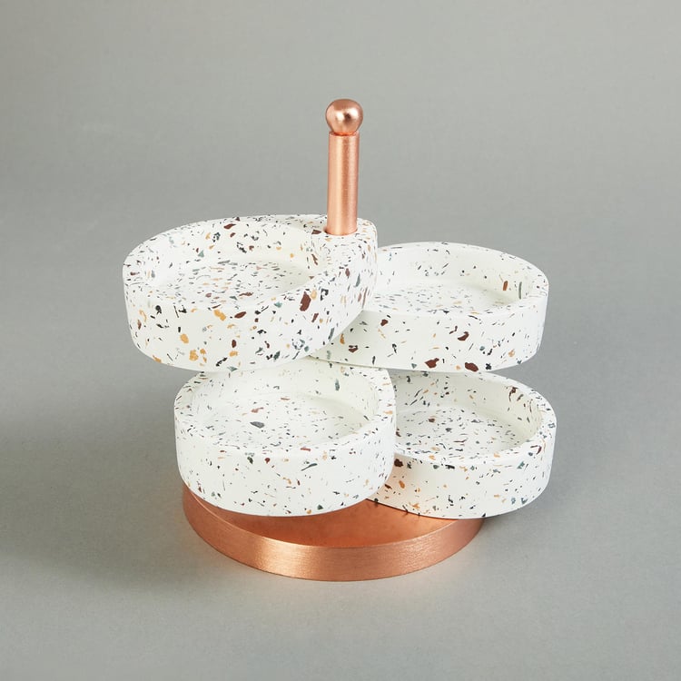 Splendid Terra Roza Ceramic Desk Organizer