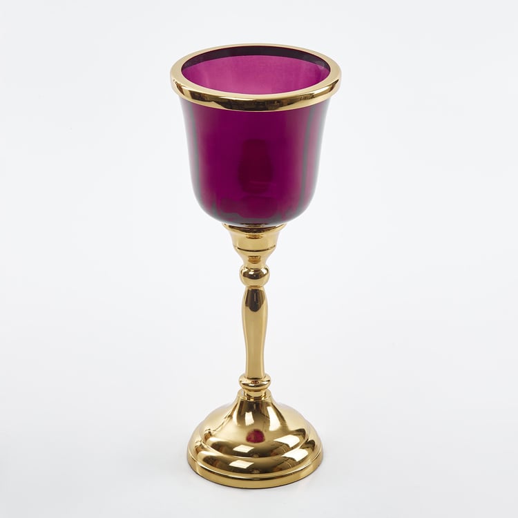 Maya Neale Glass Pedestal T-Light Holder