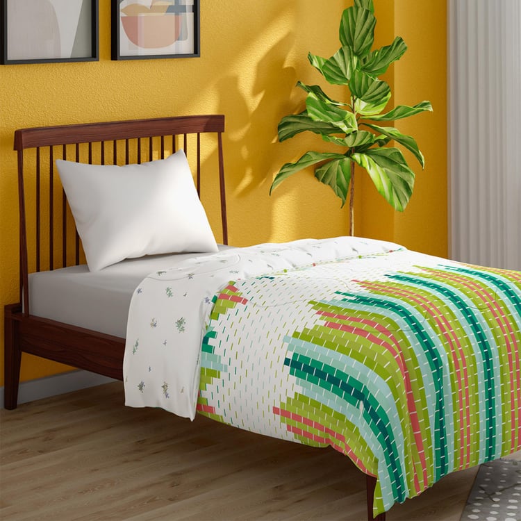 PORTICO Pixelmania Cotton Printed Single Comforter