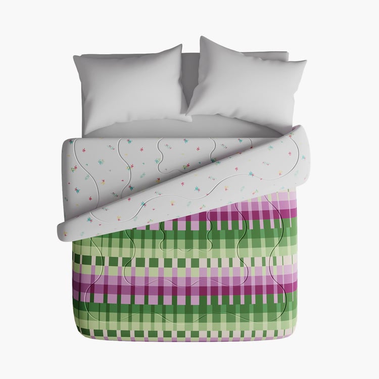 PORTICO Pixelmania Cotton Geometric Print Double Comforter