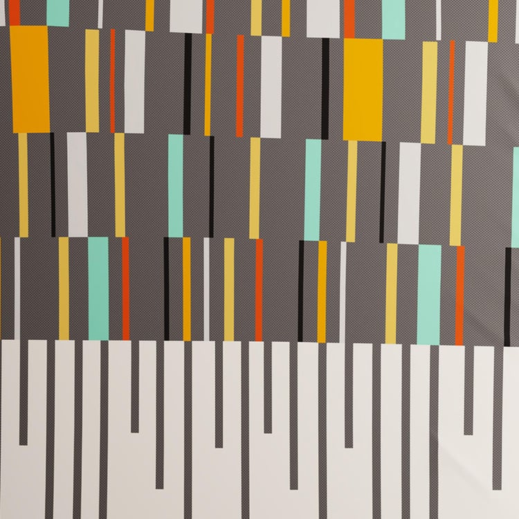 PORTICO Pixelmania Cotton 152TC Printed 2Pcs Single Bedsheet Set