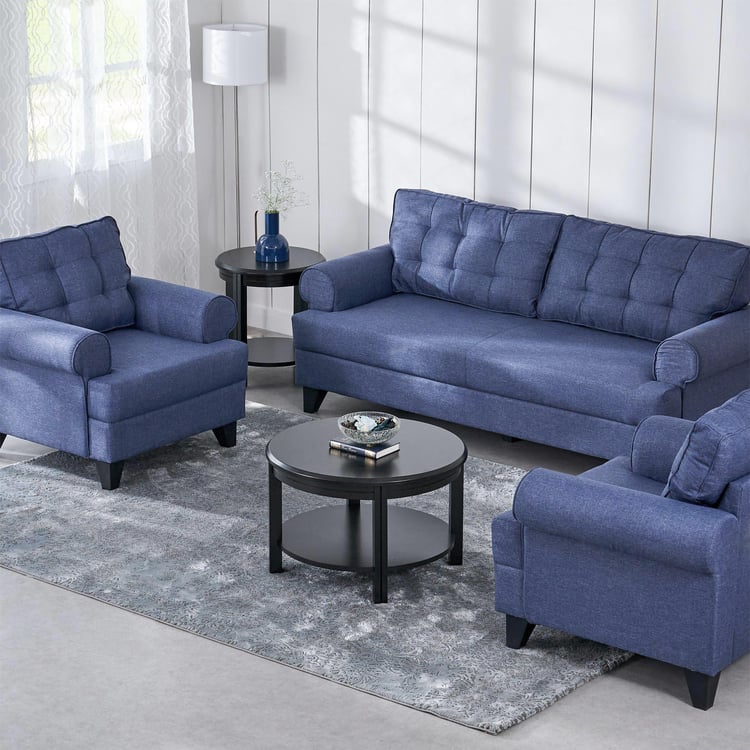 Helios California Fabric 3+1+1 Seater Sofa Set - Blue