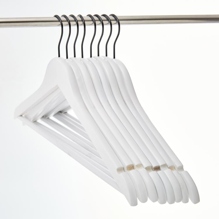 Pacific Winston Set of 8 Wooden Clothes Hangers