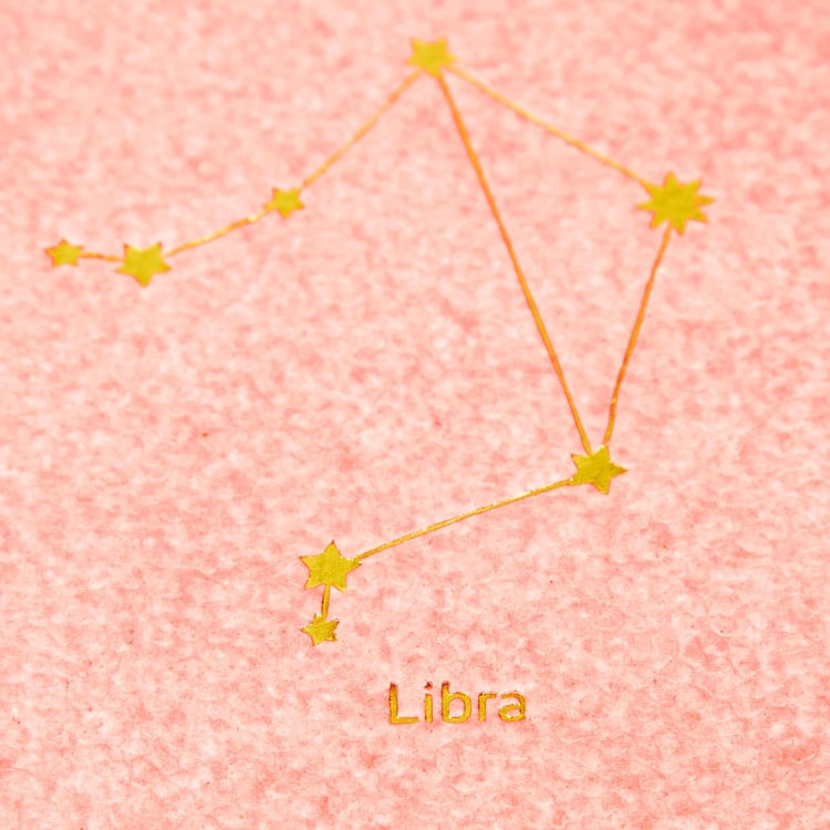 Corsica Zodiac Libra Hard Cover A5 Notebook