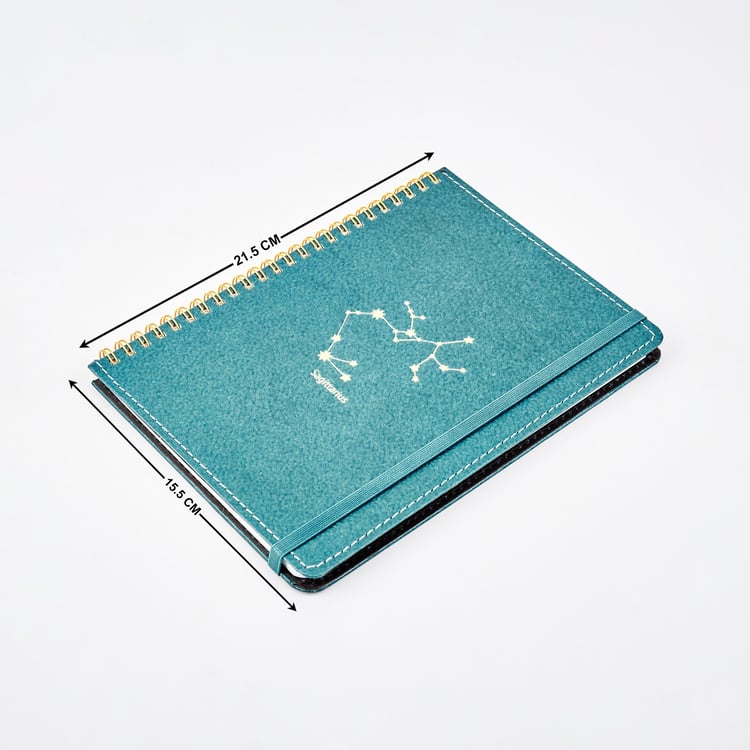 Corsica Zodiac Sagittarius Hard Cover A5 Notebook