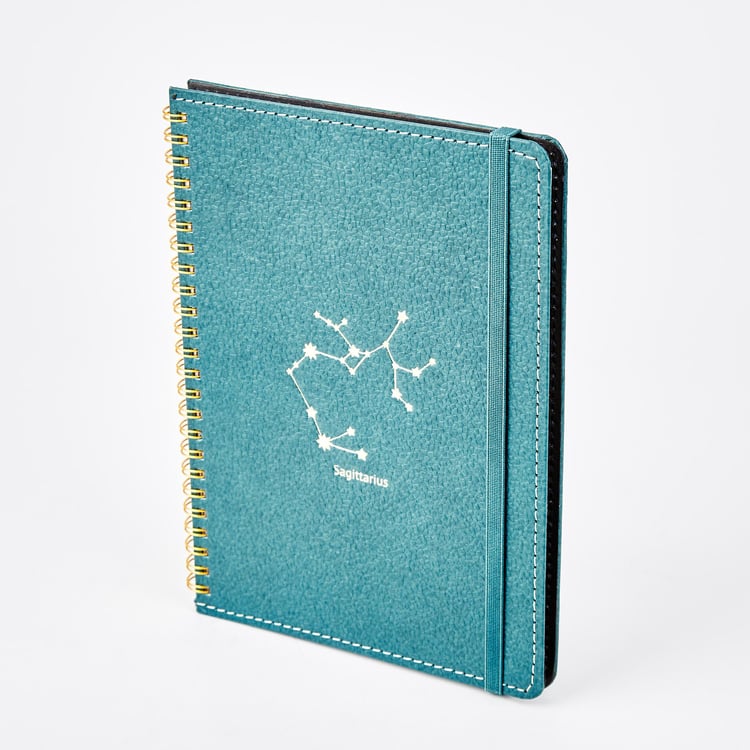 Corsica Zodiac Sagittarius Hard Cover A5 Notebook