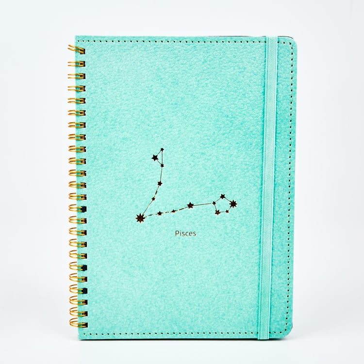 Corsica Zodiac Pisces Hard Cover A5 Notebook