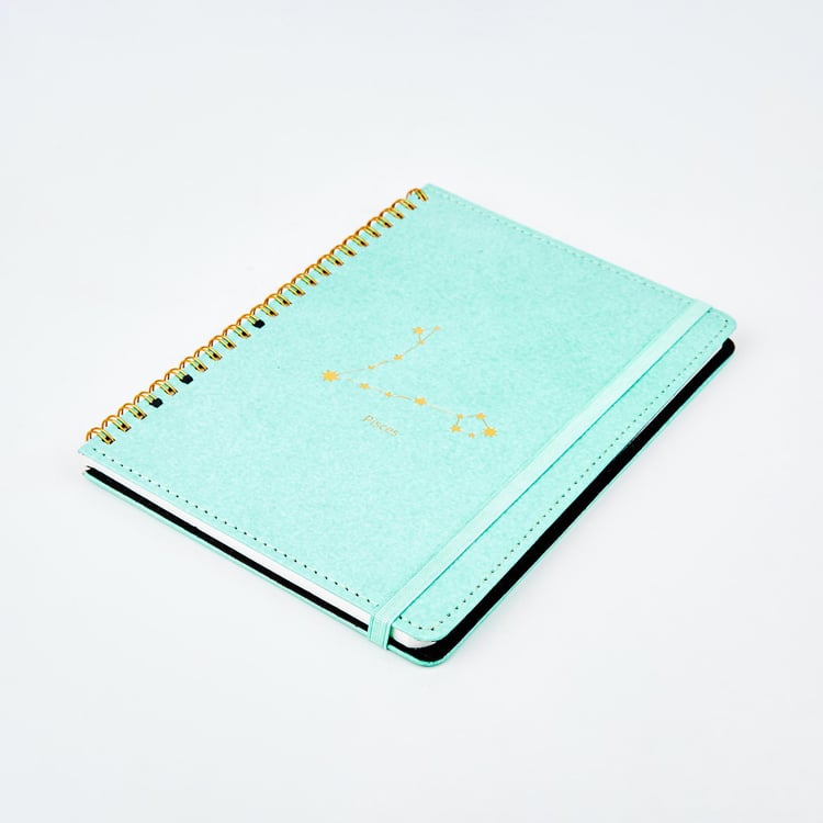 Corsica Zodiac Pisces Hard Cover A5 Notebook