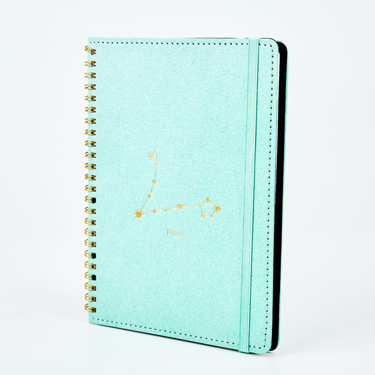 Corsica Zodiac Pisces Hard Cover A5 Notebook