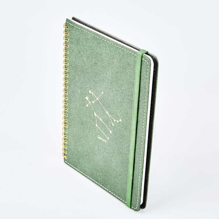 Corsica Zodiac Gemini Hard Cover A5 Notebook