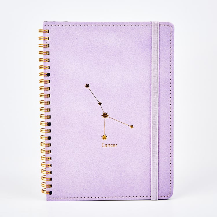 Corsica Zodiac Cancer Hard Cover A5 Notebook