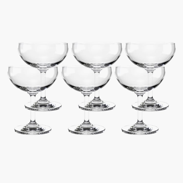 OCEAN Classic Set of 6 Saucer Champagne Glasses - 200ml