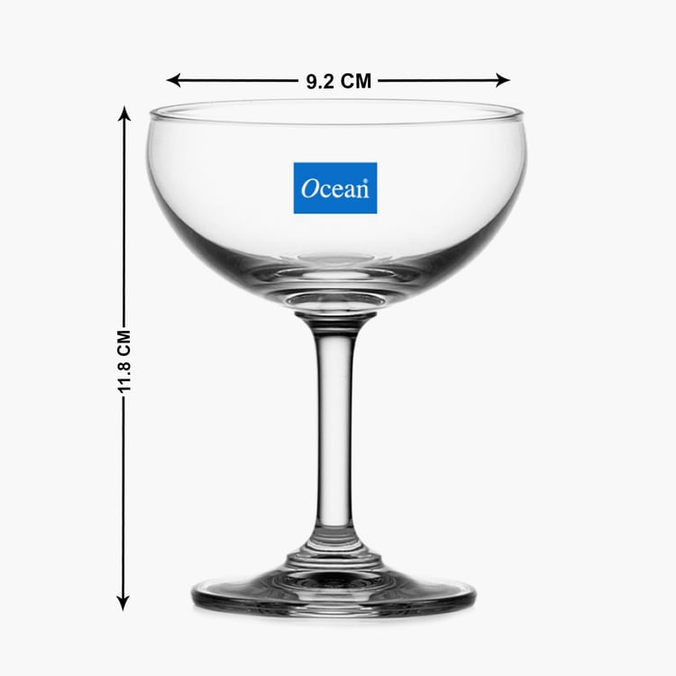 OCEAN Classic Set of 6 Saucer Champagne Glasses - 200ml
