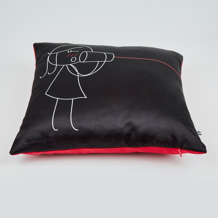 Ebony Set of 2 Filled Cushions - 40x40cm