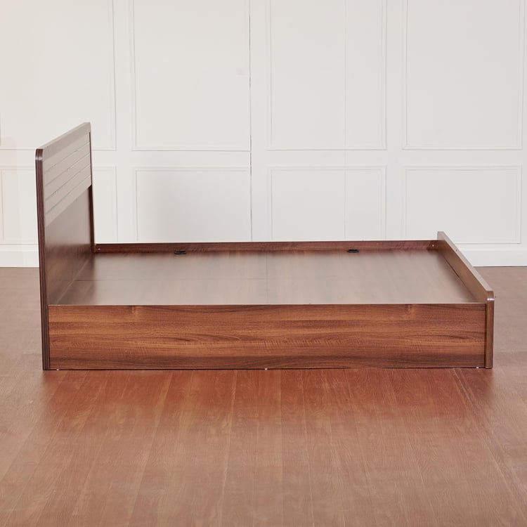 Leon Eldora King Bed with Box Storage - Brown