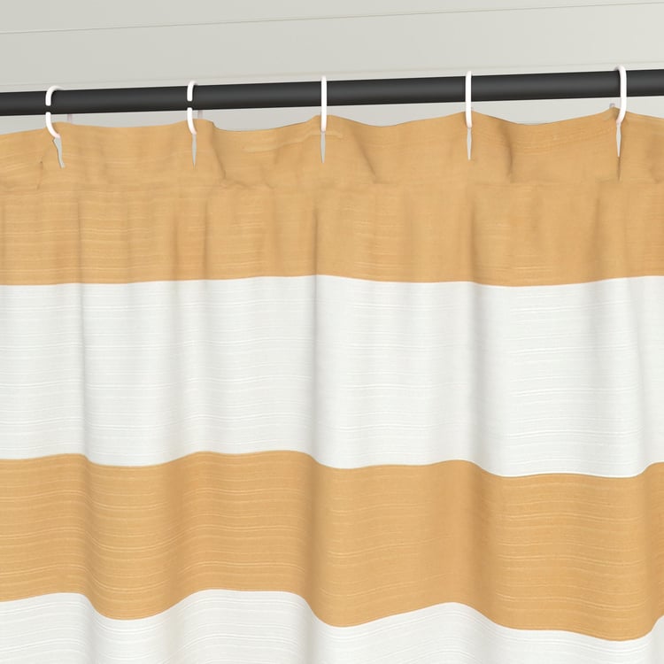 Richmond Cortina Striped Shower Curtain with Hooks - 180x180cm