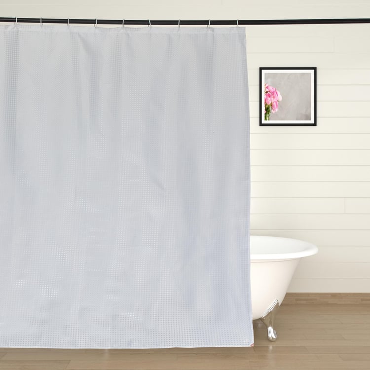 Richmond Cortina Jaxquard Shower Curtain with Rings - 180x180cm