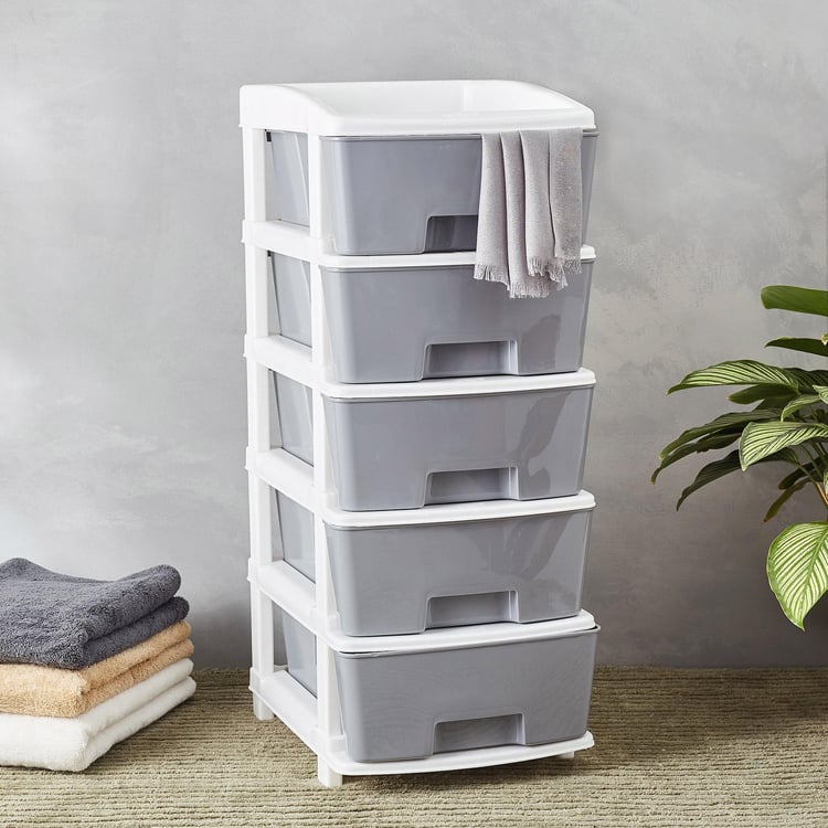 Omnia Oban Polypropylene 5-Tier Drawers