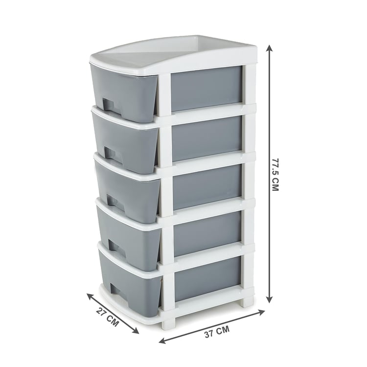 Omnia Oban Polypropylene 5-Tier Drawers