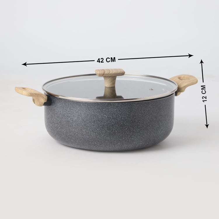 Chef Special Osage Aluminium Non-Stick Casserole with Glass Lid - 6.2L