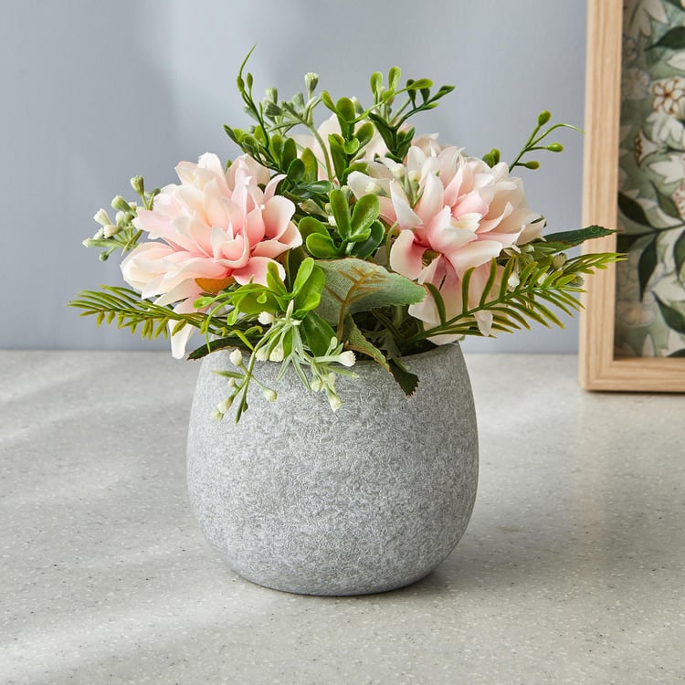 Gloria Artificial Flowers in Paper Pot