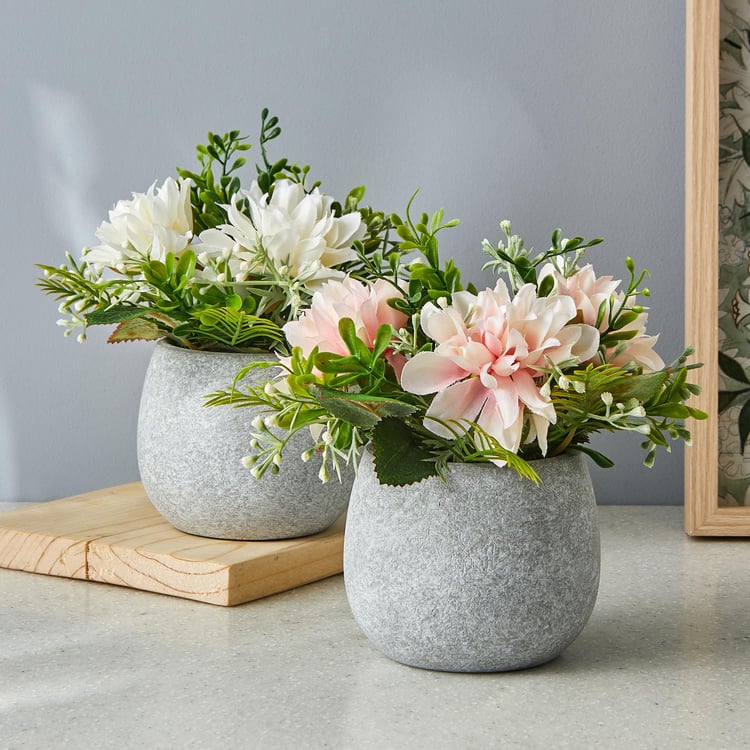 Gloria Artificial Flowers in Paper Pot