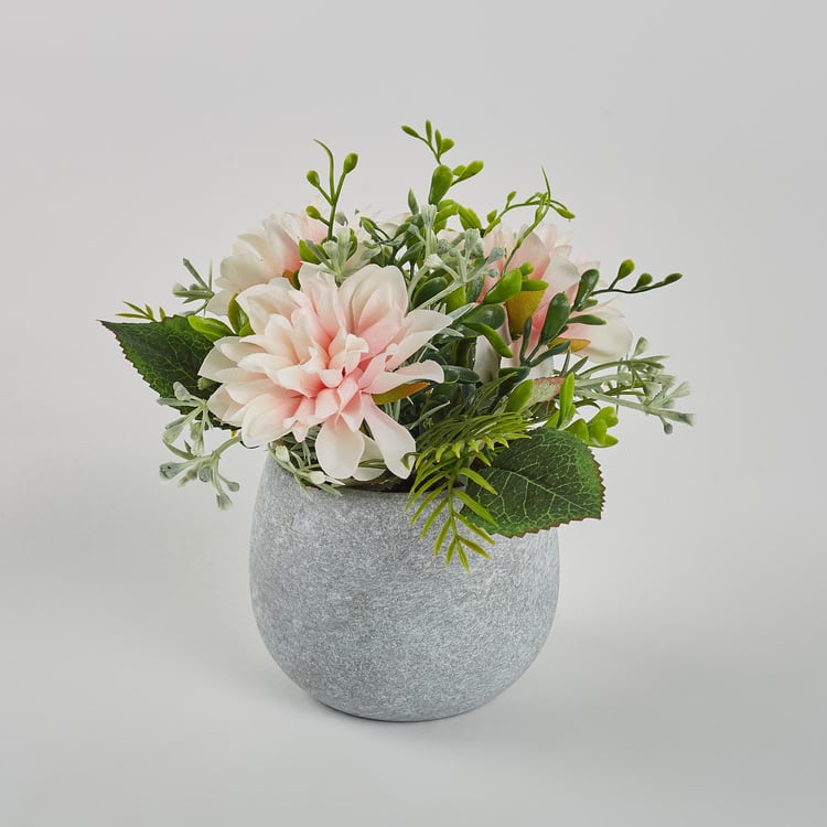 Gloria Artificial Flowers in Paper Pot