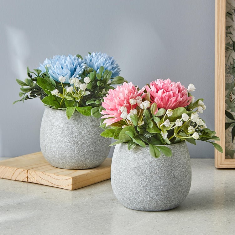 Gloria Artificial Flowers In Paper Pot