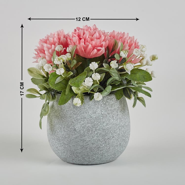 Gloria Artificial Flowers In Paper Pot