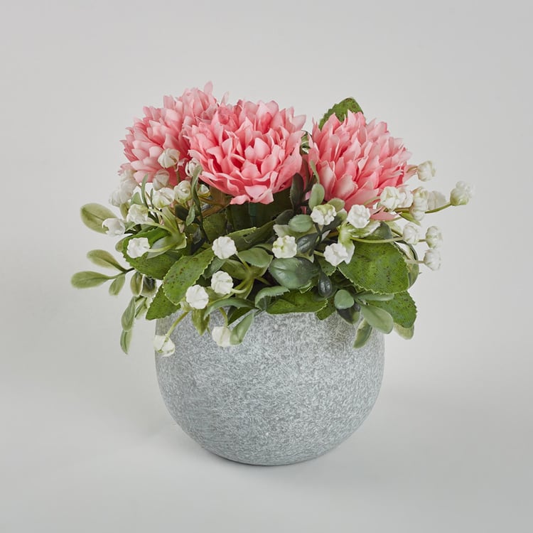 Gloria Artificial Flowers In Paper Pot