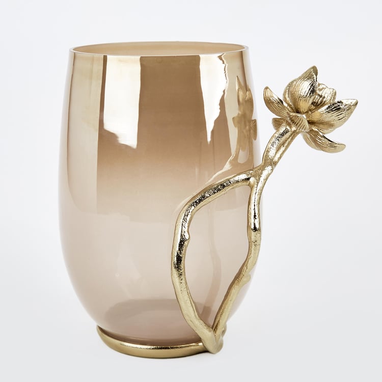 Eternity Vivere Glass Lotus Decorative Table Accent