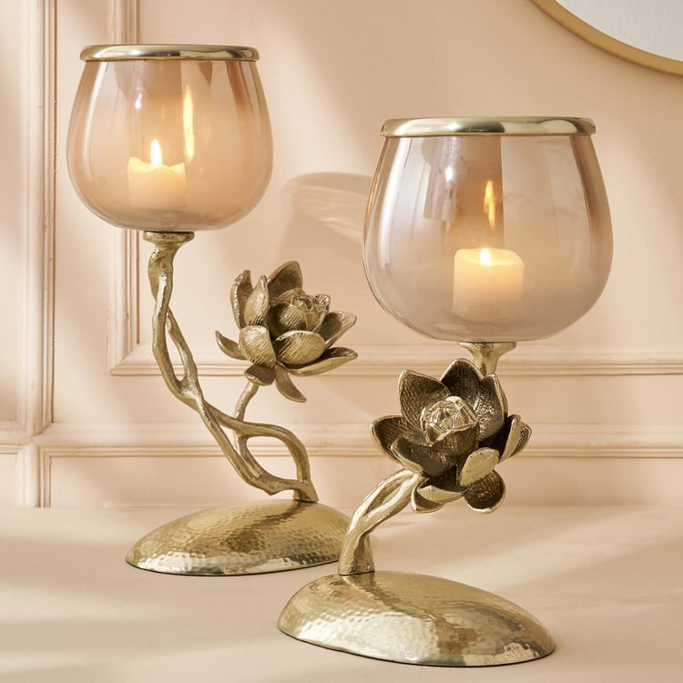 Eternity Vivere Glass Pedestal Votive Holder