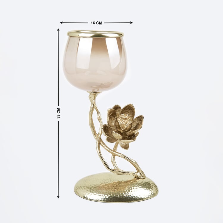 Eternity Vivere Glass Pedestal Votive Holder