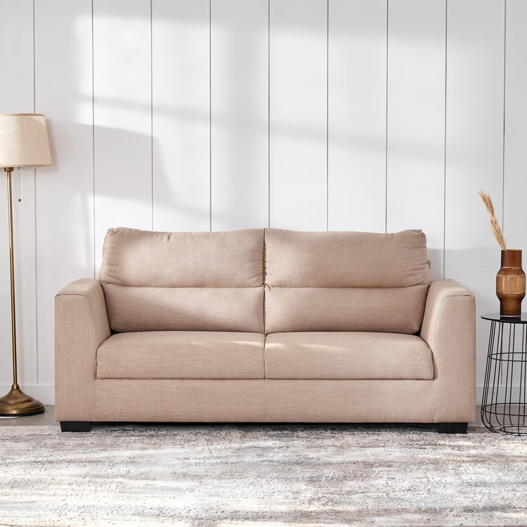 Ellora Fabric 3-Seater Sofa - Beige