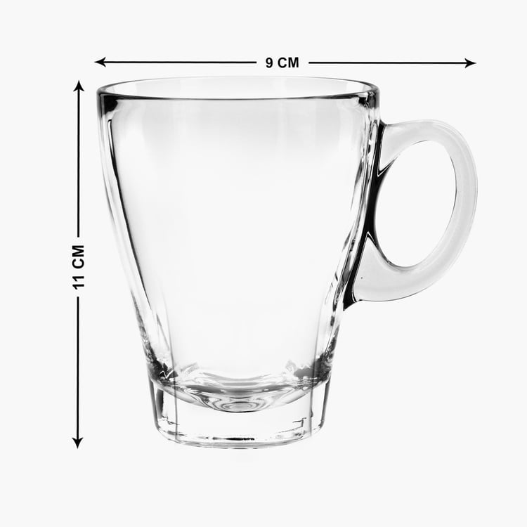 OCEAN Cafe Set of 6 Glass Mugs - 335ml