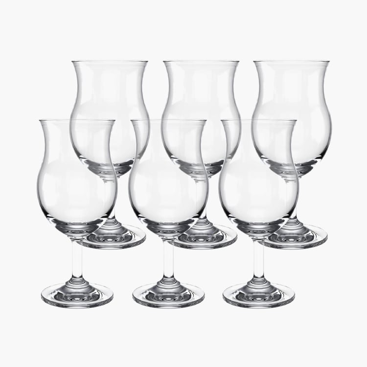 OCEAN Cuba Set of 6 Hurricane Glasses - 350ml