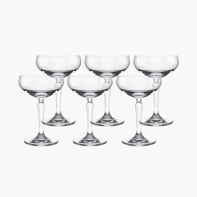 OCEAN Connexion Set of 6 Champagne Glasses - 215ml