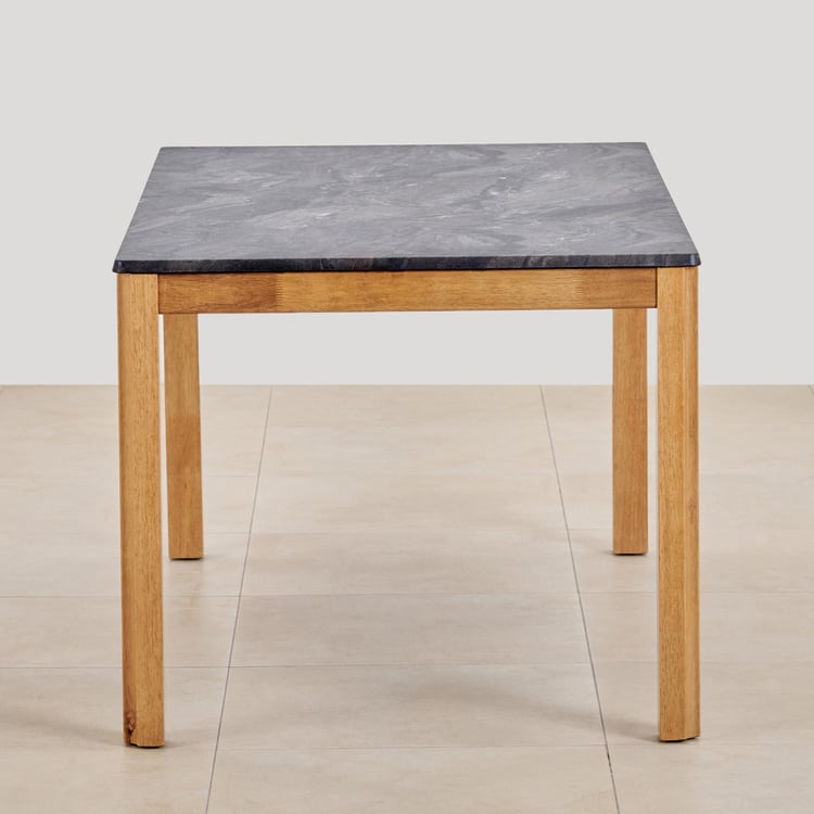 Santorini Faux Marble 6-Seater Dining Table - Grey