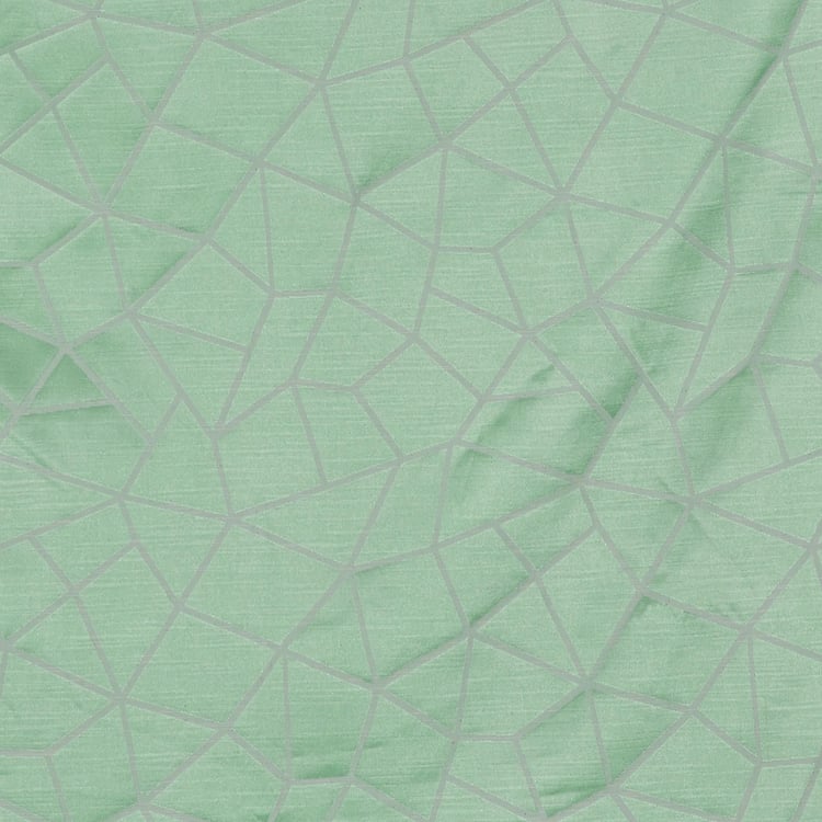 Jade Set of 2 Jacquard Light Filtering Door Curtains - 7ft