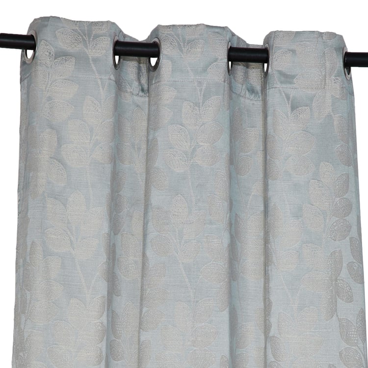 Jade Set of 2 Jacquard Light Filtering Door Curtains