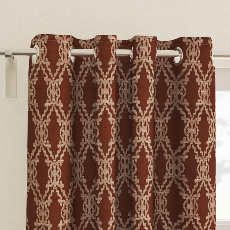 Jade Set of 2 Jacquard Light Filtering Door Curtains