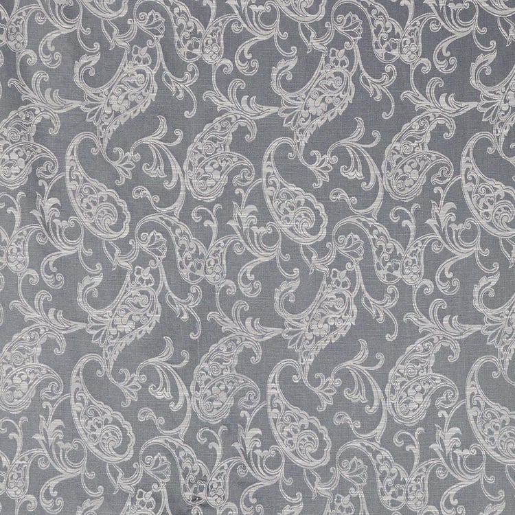 Jade Set of 2 Jacquard Light Filtering Door Curtains - 7ft