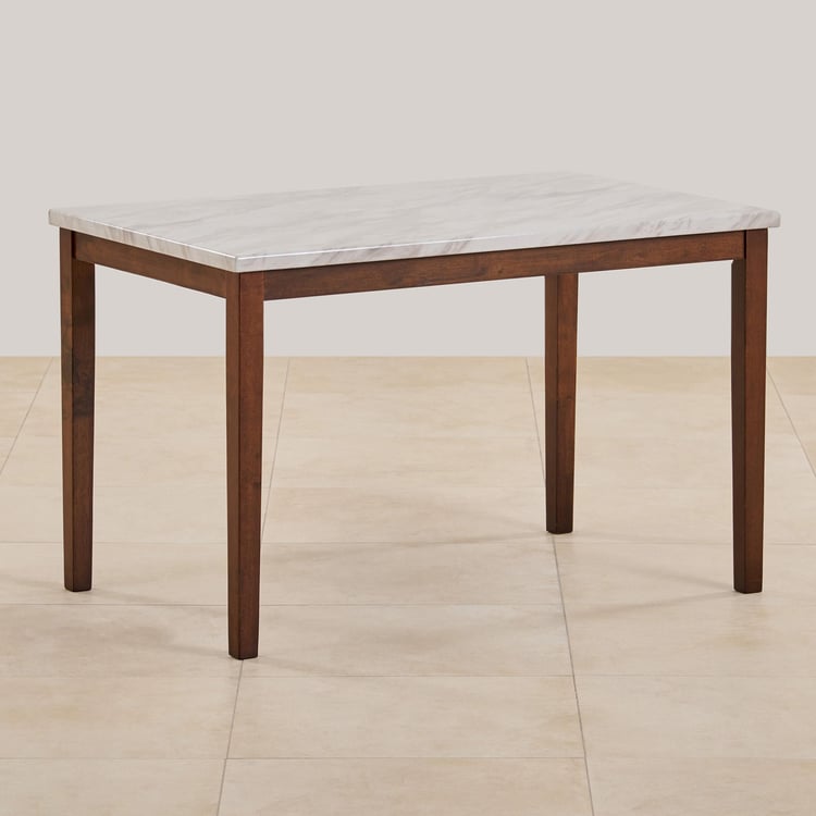 Jasper Faux Marble 4-Seater Dining Table