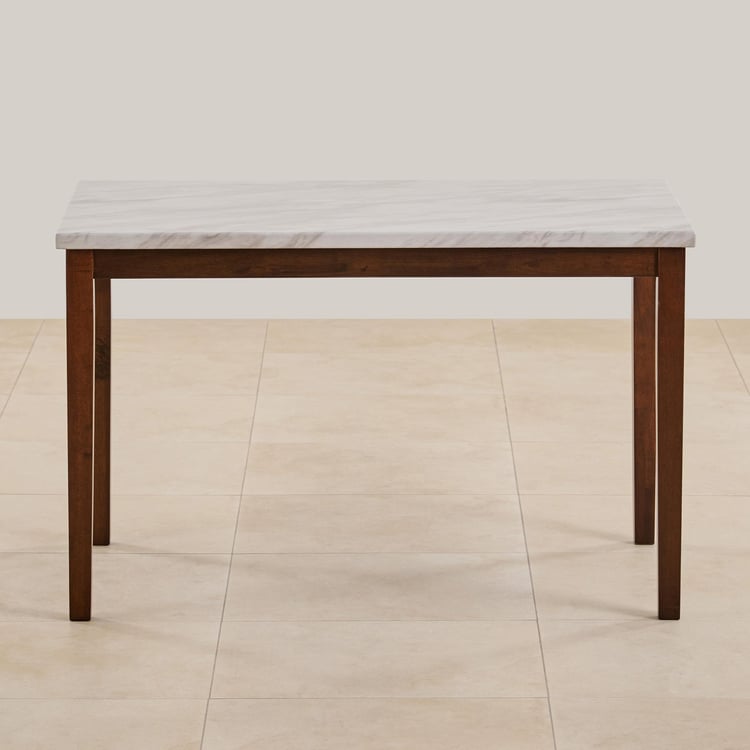 Jasper Faux Marble 4-Seater Dining Table