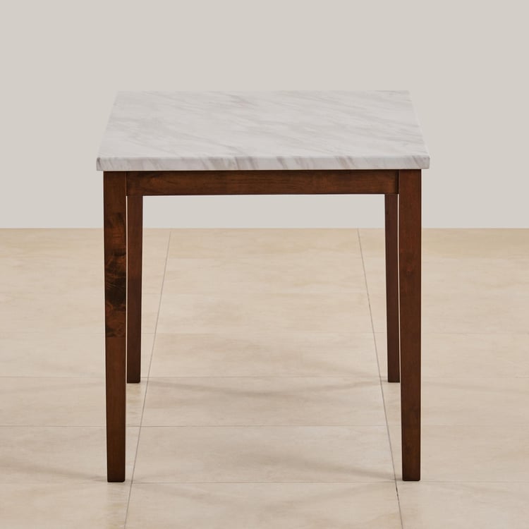 Jasper Faux Marble 4-Seater Dining Table