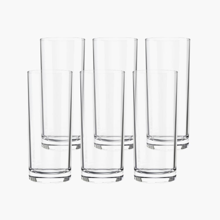 OCEAN Fin Line Set of 6 Collin Glasses - 355ml