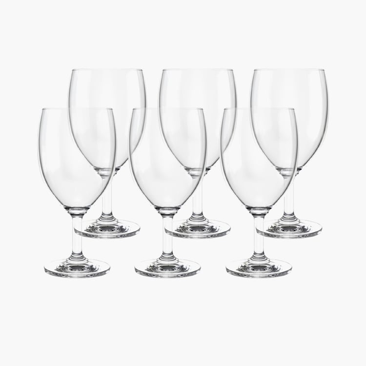 OCEAN Classic Set of 6 Glass Water Goblets - 350ml