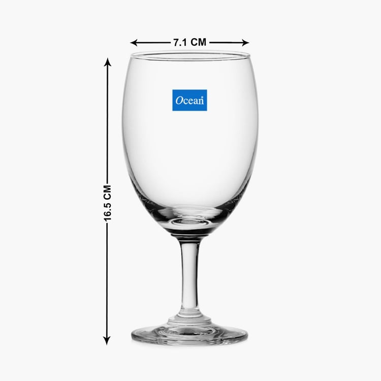 OCEAN Classic Set of 6 Glass Water Goblets - 350ml