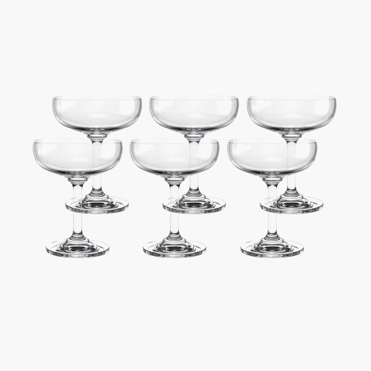 OCEAN Classic Set of 6 Saucer Champagne Glasses - 135ml